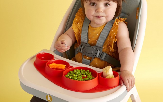 Silikonowy talerz Tiny Tapas Koo-di - Ladybug